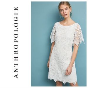 NWT Anthropologie Charleston White Lace Dress